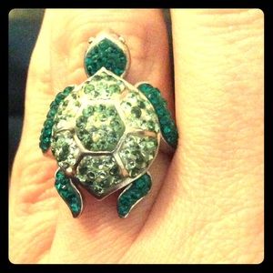 Sparkley Turtle Ring